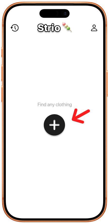 Strio app identifying a garment from a photo