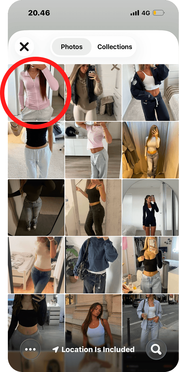 Strio app — Pick a photo